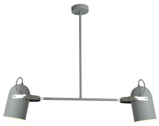 GRAY LAMPA WISZĄCA 2X40W E27 SZARY