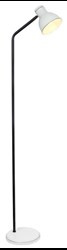 ZUMBA LAMPA PODŁOGOWA SZTYCA PROSTA 1X40W E27 BIAŁY+CZARNY