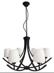 LONDYN LAMPA WISZĄCA 6X60W E27 CZARNY