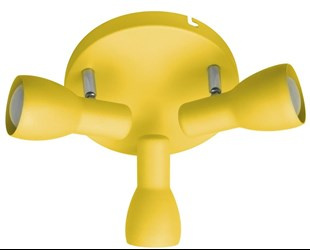 PICARDO LAMPA SUFITOWA PLAFON 3X40W E14 MUSZTARDOWY