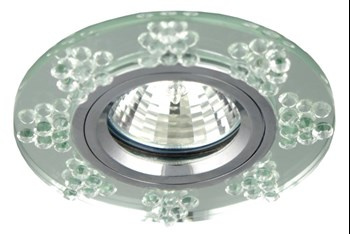 SS-19 CH/TR MR16 CHROM OPR. STROP. STAŁA OKRĄGŁA SZKŁO TRANSPARENTNE