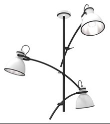ZUMBA LAMPA WISZĄCA 3X60W E27 BIAŁY+CZARNY