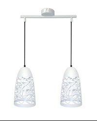 SABRIN LAMPA WISZĄCA  2X60W E27 BIAŁY