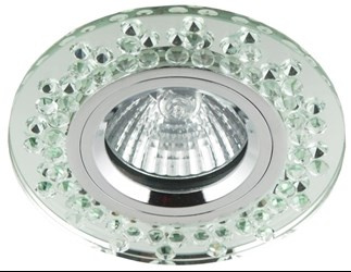 SS-17 CH/TR MR16 CHROM OPR. STROP. STAŁA OKRĄGŁA SZKŁO TRANSPERENTNE