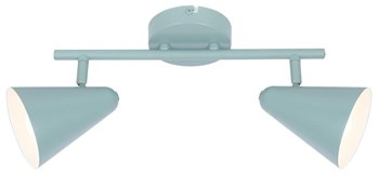 AMOR LAMPA SUFITOWA LISTWA 2X40W E14 SZARY MAT