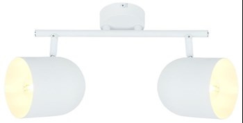 AZURO LAMPA SUFITOWA LISTWA 2X40W E27 BIAŁY