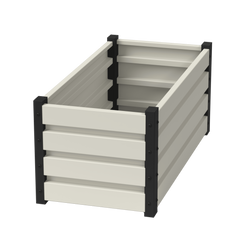 Kwietnik-Rabata Ogrodowa 40x50x100 Biały Warzywnik + PIANKA