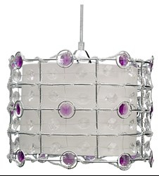 SENECA LAMPA WISZĄCA 30 1X40W E27 FIOLET + LINKA 85-10523