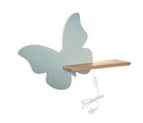 BUTTERFLY LAMPA KINKIET 5W LED 4000K IQ KIDS Z PRZEWODEM Z WŁ. I WTYCZKĄ MIĘTOWY