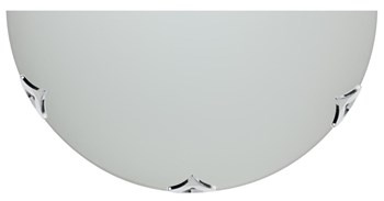 SARA LAMPA SUFITOWA PLAFON1/2 300  CHROM/SATYNA 1X60W