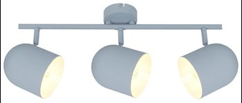 AZURO LAMPA SUFITOWA LISTWA 3X40W E27 SZARY MAT