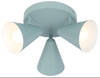 AMOR LAMPA SUFITOWA PLAFON 3X40W E14 SZARY MAT