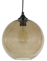EDISON LAMPA WISZĄCA 25 1X60W E27 BRĄZOWY + ŻARÓWKA