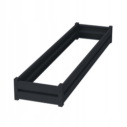 Kwietnik-Rabata Ogrodowa 20x50x200 Antracyt Warzywnik + PIANKA
