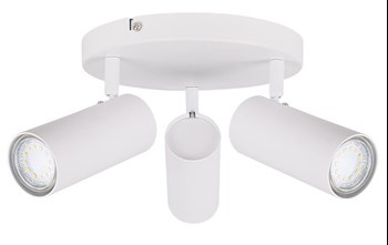 Colly lampa sufitowa biały 3x15w gu10 klosz biały