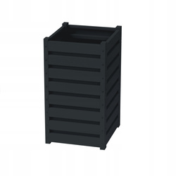 Kwietnik-Rabata Ogrodowa 80x50x50 Antracyt Warzywnik + PIANKA