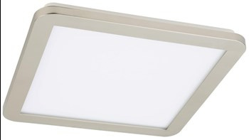 NEXIT LAMPA SUFITOWA PLAFON 40X40 24W LED IP44 SATYNA+BIAŁY 3000K
