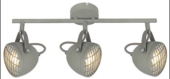 PENT LAMPA SUFITOWA LISTWA 3X50W GU10  BETONOWY SZARY