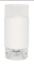 WRING LAMPA GABINETOWA 1X60W E27 CHROM TARANSPARENT / BIAŁY