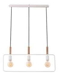 FRAME LAMPA WISZĄCA 3X60W E27 BIAŁY