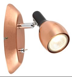 CROSS LAMPA KINKIET 1X50W GU10 MIEDZIANY