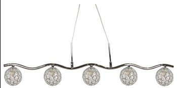 STARLET LAMPA WISZĄCA 5X40W G9 CHROM/TRANSPARENT