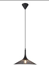 LAMPA WISZACA KIRUNA M 1 CZARNY 110x36x36