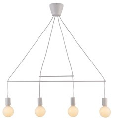 ALTO LAMPA WISZĄCA 4X40W E27 BIAŁY MATOWY