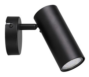 Colly lampa kinkiet czarny 1x15w gu10 klosz czarny