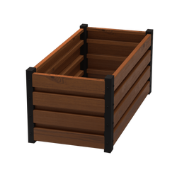 Kwietnik-Rabata Ogrodowa 40x50x100 Drewnopodobny Warzywnik + PIANKA