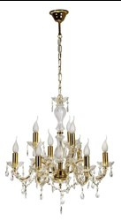 MARIA TERESA LAMPA WISZĄCA 9X40W E14 ZŁOTY