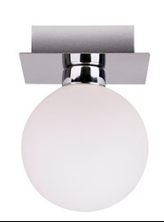 Oden lampa sufitowa chromowy 1x40w g9 klosz biały