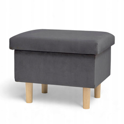 Podnóżek Otwierany Ciemny Szary