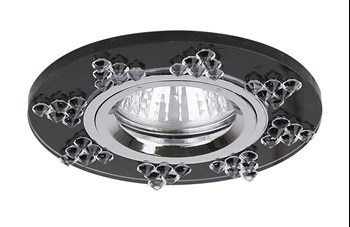 SS-19 CH/GP MR16 CHROM OPR. STROP. STAŁA OKRĄGŁA SZKŁO GRAFITOWE