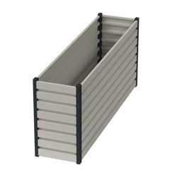 Kwietnik-Rabata Ogrodowa 80x50x200 Biały Warzywnik + PIANKA