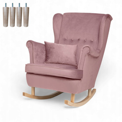 Uszak Bujany Różowy + Poduszka + Nogi