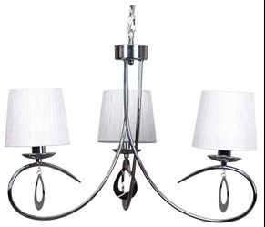 ARNIKA LAMPA WISZĄCA 3X40W E14 CHROM / BIAŁY