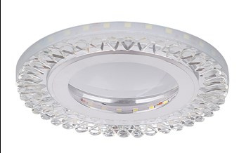 SSP-28 AL/TR LAMPA STROPOWA SREBRNY 2X5W LED 6500K KLOSZ BEZBARWNY