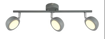MILD LAMPA SUFITOWA LISTWA 3X6W LED SZARY 3000K
