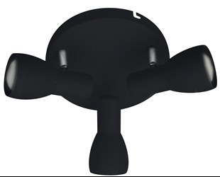 PICARDO LAMPA SUFITOWA PLAFON 3X40W E14 CZARNY MATOWY