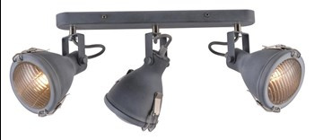 CRODO LAMPA SUFITOWA LISTWA 3X40W E14 SZARY