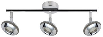 SKIPPER LAMPA SUFITOWA LISTWA 3X6W LED COB GŁÓWKA OKRĄGŁA 1E Z PRZEGUBEM KD SYSTEM CHROM