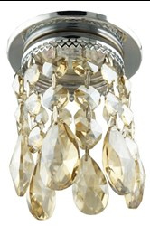 SK-64 CH/G MR16 CHROM OPR. STROP. DEKORACYJNA TRANSPARENTNA ZŁOTA MR16 50W