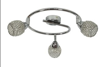 CLEAR LAMPA SUFITOWA SPIRALA 3X40W G9 TRANSPARENTNY