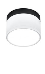 LAMPA SUFITOWA TUBA 9W LED 4000K BIAŁY+CZARNY ŚR. 8,8 CM