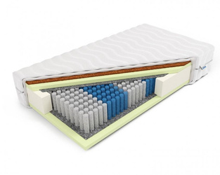 Lalita - Materac Multipocket Sprężynowy kieszeniowy siedmiostrefowy 7 stref z kokosem i pianką wysokoelastyczną Twardość H2 115x20021cm