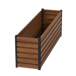 Kwietnik-Rabata Ogrodowa 60x50x200 Drewnopodobny Warzywnik + PIANKA