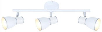 FIDO LAMPA SUFITOWA LISTWA 3X40W E14 BIAŁY+CHROM