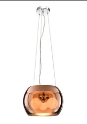 GEMO LAMPA WISZĄCA 30 3X40W G9 SZKLANY ZŁOTY