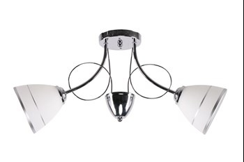 ELOTTE LAMPA SUFITOWA 2X40W E27 BIAŁY